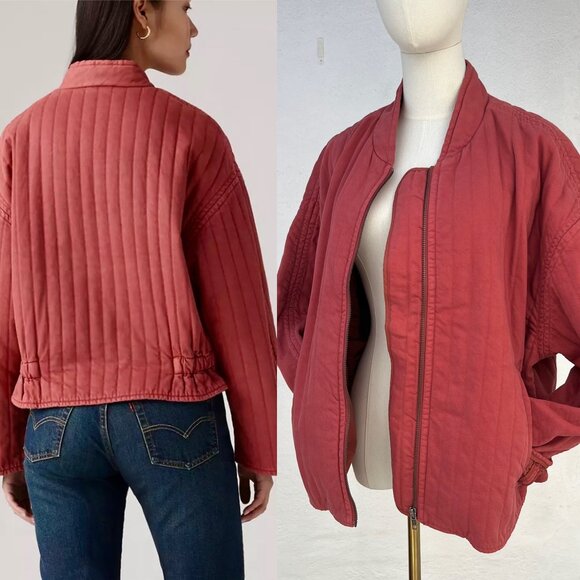 EUC Levi's Kennedy Quilted Jacket in Red (XL) / 90s Grunge Aesthetic / Indie - Picture 1 of 16